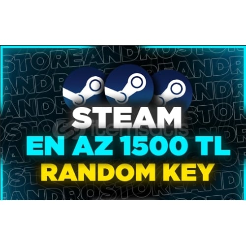  EN AZ 1500 TL  50 DOLAR STEAM RANDOM KEY! GARANTİLİ